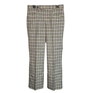 VTG Sansabelt Polyester Pants Mens 33x31 Disco 60/70’s Leisure Suit Plaid Pimp